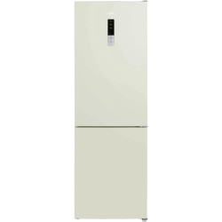 Отдельностоящий холодильник EVELUX, объем 317 л, объем холодильной камеры 233, объем морозильной камеры 94, цифровой дисплей, сенсорное управление, , LED освещение, NoFrost, перенавешиваемые двери, энергоэффективность А+, уровень шума 41 дБ, цвет бежевый