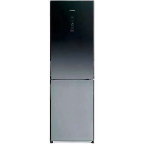 Холодильник Hitachi R-BG410PUC6X XGR 2-хкамерн. серый стекло инвертер