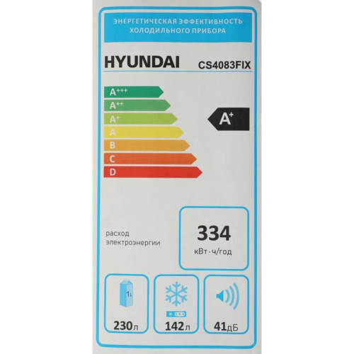 Холодильник Hyundai CS4083FIX 2-хкамерн. нержавеющая сталь инвертер