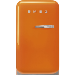 Холодильник SMEG/ Отдельностоящий минибар, оранжевый, стиль 50-х гг, петли слева