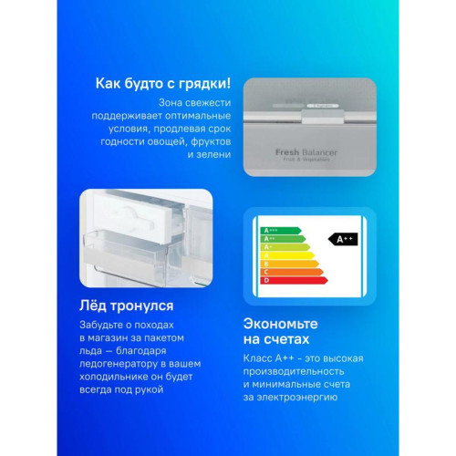 Холодильник LG GC-B569PECM 2-хкамерн. бежевый глянц. инвертер