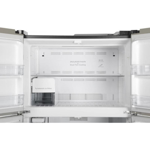 Холодильник Hitachi R-W660PUC7X GC 2-хкамерн. шампань стекло Холодильник Hitachi R-W660PUC7X GC 2-хкамерн. шампань стекло