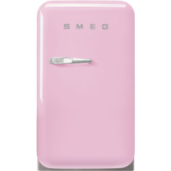 Холодильник SMEG/ Отдельностоящий минибар, розовый, стиль 50-х гг, петли справа