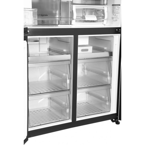 Холодильник Hitachi R-WB720VUC0 GMG 3-хкамерн. серый инвертер