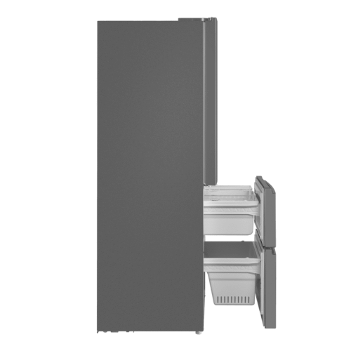 Холодильник MAUNFELD/ Холодильно-морозильная комбинация, French Door, 180х71.5х64.5 см, Total No Frost, Инверторный компрессор, зона свежести, Цвет нержавеющая сталь