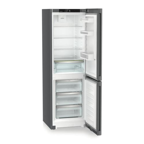 Холодильники LIEBHERR/ Pure, EasyFresh, МК NoFrost, 3 контейнера МК, в. 185,5 см, ш. 60 см, улучшенный класс ЭЭ, внутренние ручки,цвет Dark Grey