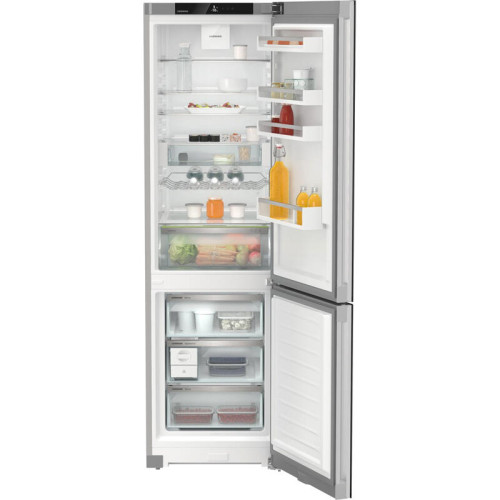 Холодильники LIEBHERR/ Plus, EasyFresh, МК NoFrost, 3 контейнера МК, в. 201,5 см, ш. 60 см, класс ЭЭ A++, внутренние ручки, черное стекло