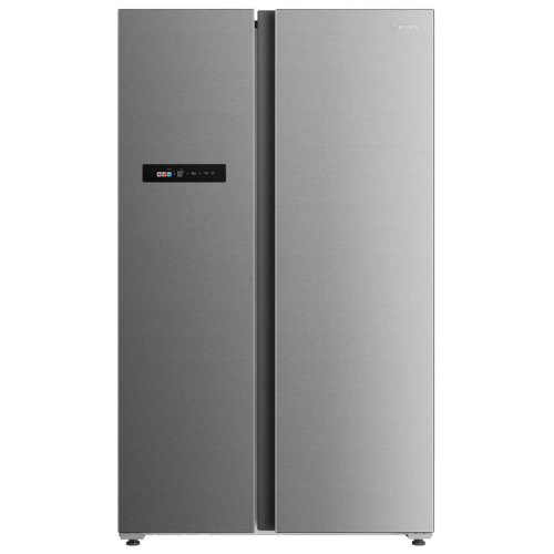 Холодильник side-by-side Midea/ MDK/Холодильник side-by-side Midea, объем 604 л, холодильная камера 384 л, морозильная камера 220 л, инверторный компрессор, Full No Frost, дисплей, Duo Control, зона регулируемой влажности, винная полка, управление через п