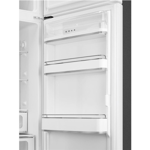 Холодильник SMEG/ Отдельностоящий двухдверный холодильник, стиль 50-х годов, 60 см, белый, петли справа