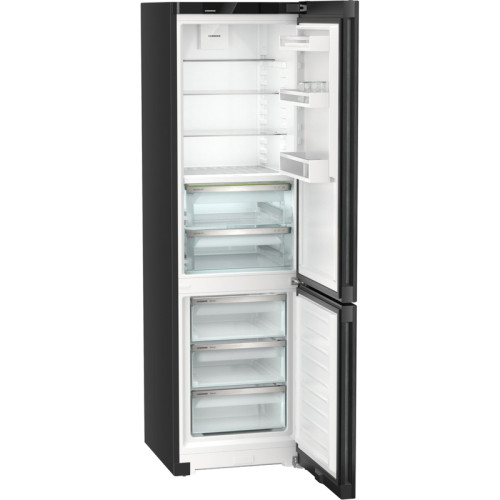 Холодильники LIEBHERR/ Plus,BioFresh 2 контейнера, МК NoFrost, 3 контейнера МК, в. 201,5 см, ш. 60 см, класс ЭЭ A++, внутренние ручки, двери BlackSteel, дисплей на двери