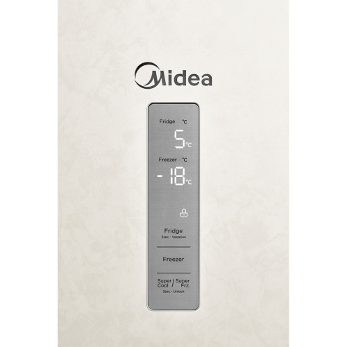 Холодильник MIDEA/ Холодильник MIDEA, отдельностоящий, полезный объем 346 л (223/123), NoFrost, сенсорное управление, дисплей, суперохлаждение, суперзаморозка, режим 
