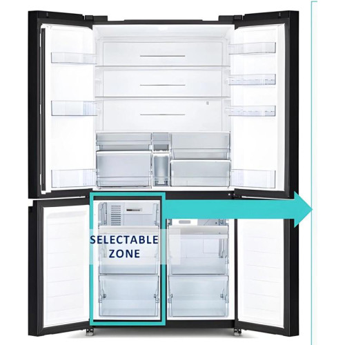 Холодильник Hitachi R-WB720PUC1 GCK 3-хкамерн. черный инвертер