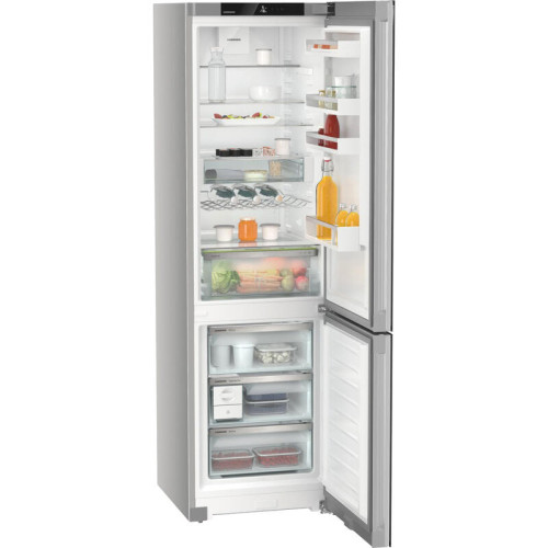 Холодильники LIEBHERR/ Plus, EasyFresh, МК NoFrost, 3 контейнера МК, в. 201,5 см, ш. 60 см, класс ЭЭ A++, внутренние ручки, черное стекло