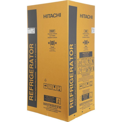 Холодильник Hitachi R-W660PUC7X GS 2-хкамерн. серебристый стекло