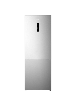 Отдельностоящий холодильник Gorenje NRK720EAXL4 двухкамерный, объем 495 л, MultiFlow, FreshZone, электронное управление, цифровой дисплей, инверторный компрессор, R600A, энергоэффективность А++, уровень шума 36 дБ, цвет серый