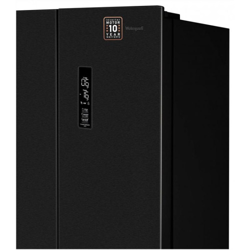 Холодильник Weissgauff WCD 450 XB NoFrost Inverter 2-хкамерн. черный инвертер