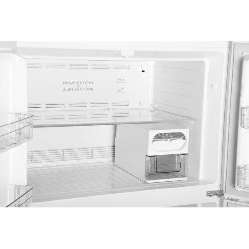 Холодильник Hitachi R-W660PUC7 GPW 2-хкамерн. белый стекло инвертер