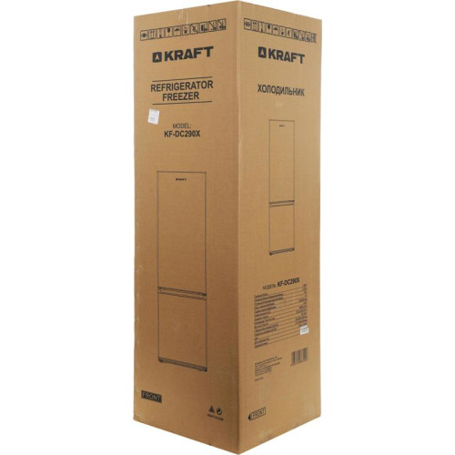Холодильник Kraft KF-DC290X 2-хкамерн. серебристый металлик текстур.
