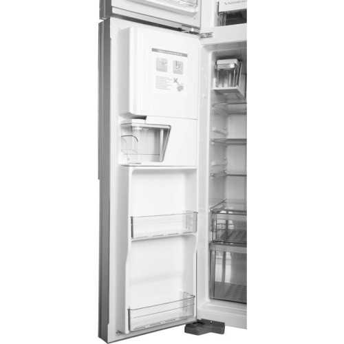Холодильник Hitachi R-W660PUC7X GS 2-хкамерн. серебристый стекло