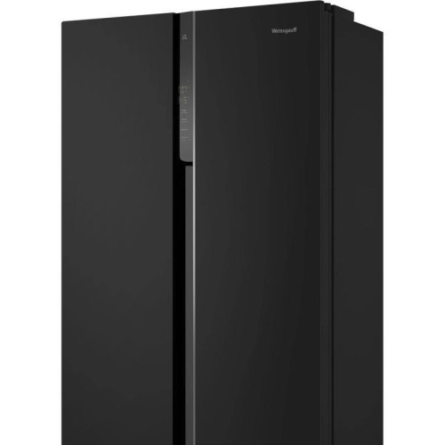 Холодильник Weissgauff WSBS 500 Inverter NoFrost 2-хкамерн. черный стекло инвертер