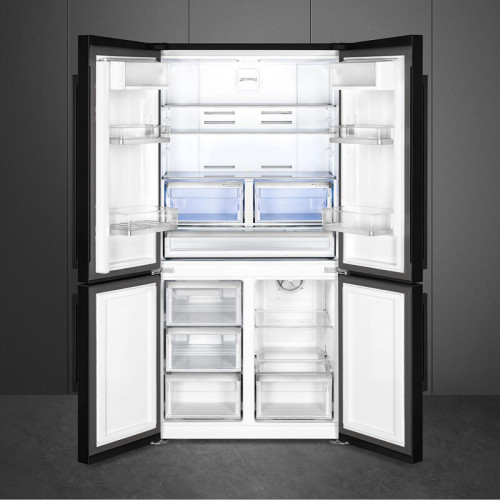 Холодильник SMEG/ Холодильник SMEG, отдельностоящий, 4-х дверный, LED дисплей, зона свежести, MultiFlow, Natural Plus Blu Light, антибактериальный фильтр, конвекция, инверторный компрессор, сигнал повышения температуры, сигнал открытой дверцы, полный Nofr