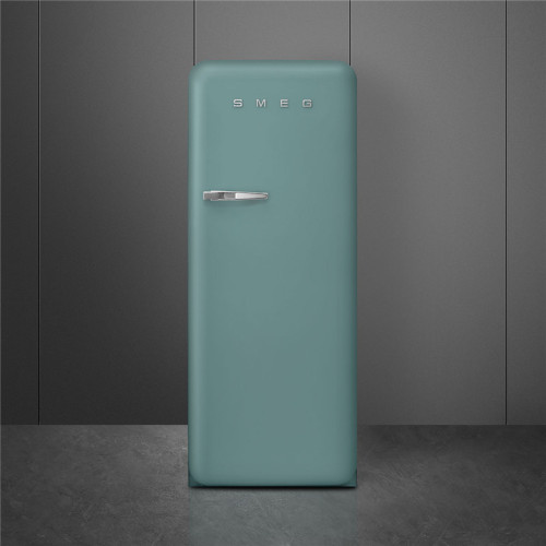 Холодильник SMEG/ Отдельностоящий однодверный холодильник, стиль 50-х годов, 60 см, изумрудно-зеленый