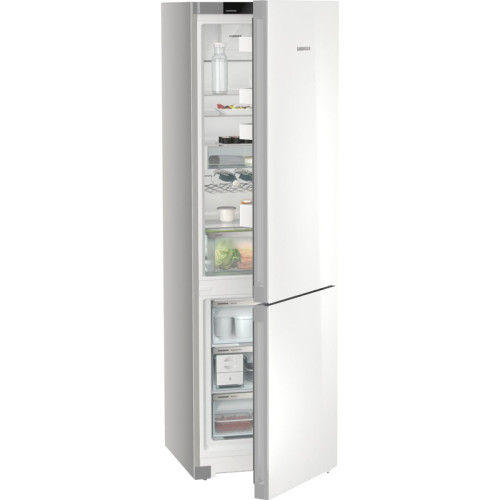 Холодильники LIEBHERR/ Plus, EasyFresh, МК NoFrost, 3 контейнера МК, в. 201,5 см, ш. 60 см, класс ЭЭ A++, внутренние ручки, белое стекло