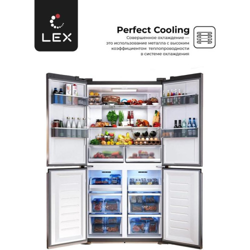 Холодильник Lex LCD505GIGID 3-хкамерн. золотистый Холодильник Lex LCD505GIGID 3-хкамерн. золотистый