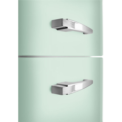 Холодильник SMEG/ Отдельностоящий двухдверный холодильник,стиль 50-х годов, 60 см, пастельный зеленый, петли справа