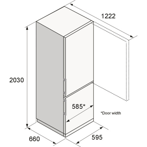 Холодильник ASKO/ Арт. 746080 ; Холодильник ASKO, отдельностоящий, высота 203 см, Total NoFrost, объем 409 л (279+130), дверная ручка Easy Open, New icon LED дисплей, Wi-Fi, автоматический контроль влажности, телескопические направляющие, адаптивный контр