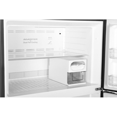 Холодильник Hitachi R-VG660PUC7-1 GBK 2-хкамерн. черный стекло инвертер