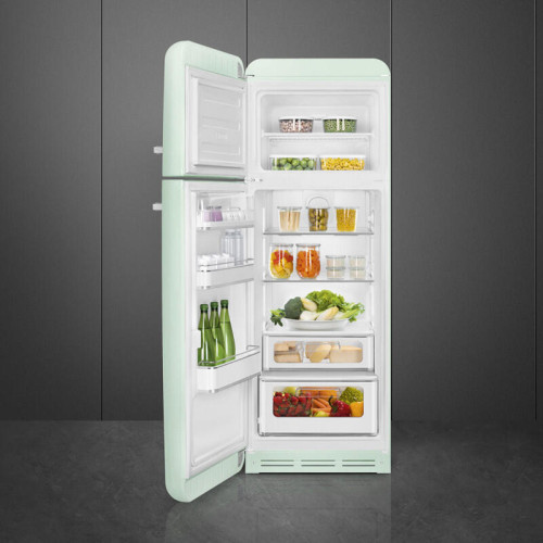 Холодильник SMEG/ Холодильник SMEG, отдельностоящий, стиль 50-х, двухкамерный, объем 294 л, инверторный компрессор, энергоэффективность С, цвет пастельно-зеленый