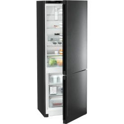 Холодильники LIEBHERR/ Plus, EasyFresh, МК NoFrost, 3 контейнера МК, в. 201,5 см, ш. 75 см, класс ЭЭ A++, внутренние ручки,цвет Black Steel,полезный объём: 474 л (346 л + 128 л)