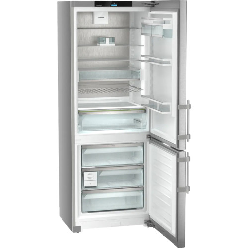 Холодильник Liebherr/ Prime,Easy Fresh 1 контейнер, МК NoFrost, 3 контейнера МК, в. 201,5 см, ш. 74.5см, класс ЭЭ A++, ручки с толкателями, двери из нерж. стали, дисплей