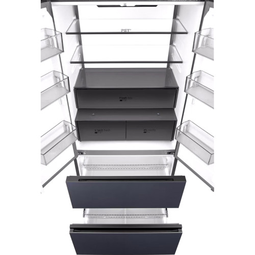 Холодильник Midea/ MDK/Холодильник Midea, отдельностоящий с возможностью встраивания, многодверный, полезный объем 534 л, холодильная камера 359 л, морозильная камера 175л, электронное управление, внешний цифровой дисплей, инверторный компрессор, Dual Coo