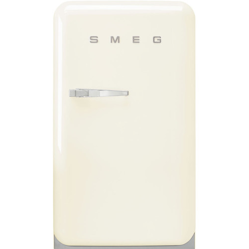 Холодильник SMEG/ Отдельностоящий однодверный холодильник, стиль 50-х годов, 54,5 см, кремовый, петли справа