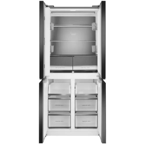 Холодильник Weissgauff WCD 450 Bru Steel Glass NoFrost Inverter 3-хкамерн. сталь мат. Холодильник Weissgauff WCD 450 Bru Steel Glass NoFrost Inverter 3-хкамерн. сталь мат.