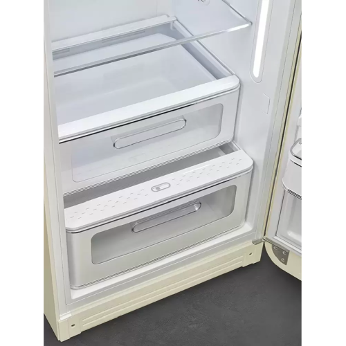 Холодильник SMEG/ Отдельностоящий однодверный холодильник, стиль 50-х годов, 60 см, кремовый, петли справа