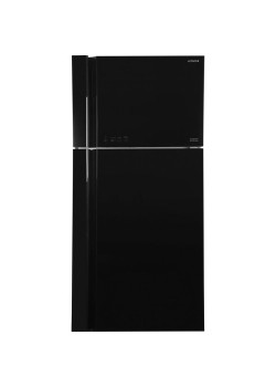 Холодильник Hitachi R-VG660PUC7-1 GBK 2-хкамерн. черный стекло инвертер