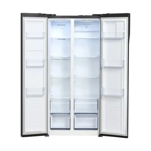 Холодильник Hyundai CM5005F 3-хкамерн. черное стекло инвертер