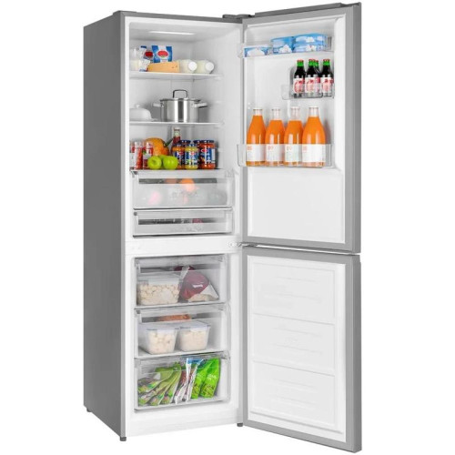 Холодильник Weissgauff WRK 185 Total NoFrost Inverter Inox 2-хкамерн. нержавеющая сталь инвертер