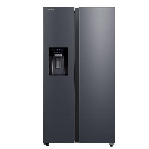 Холодильник Toshiba/ Холодильник Toshiba, Side-by-Side, ВхШхГ 1775х910х698 мм, полезный объем 582 л (380 + 202), Full No Frost, инверторный компрессор, антибактериальный модуль PureBio, металлическая задняя стенка, LED подсветка, автоматический льдогенера