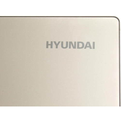 Холодильник Hyundai CS6073FV 3-хкамерн. шампань стекло инвертер