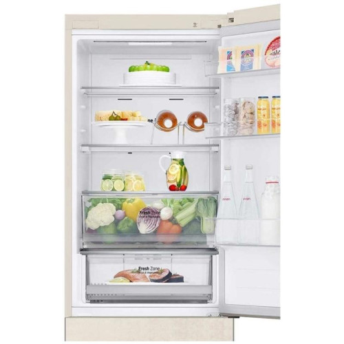 Холодильник LG GC-B459AEMW 2-хкамерн. бежевый инвертер