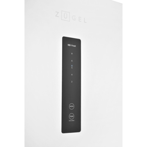 Холодильник ZUGEL/ Холодильник ZUGEL, отдельностоящий, трехдверный, ВхШхГ 1920х540х586 мм, объем 282 (197+85) л, сенсорное управление, LED дисплей, No Frost, зона свежести, Multi Air Flow, суперохлаждение, контроль влажности, LED освещение, инверторный ко