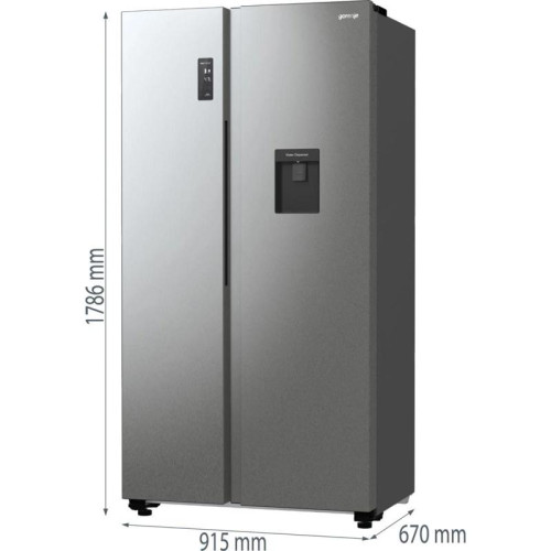 Холодильник Gorenje NRR9185EAXLWD 2-хкамерн. серебристый мат. инвертер