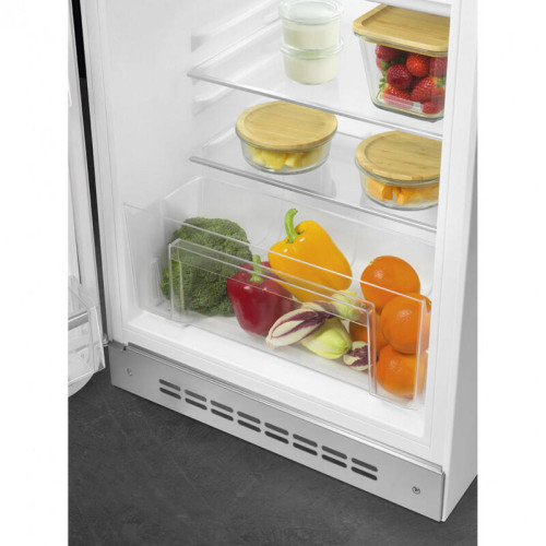 Холодильник SMEG/ Холодильник SMEG, отдельностоящий, стиль 50-х, однокамерный, внутренняя морозильная камера, объем 122 л, стандартный компрессор, энергоэффективность D, цвет белый