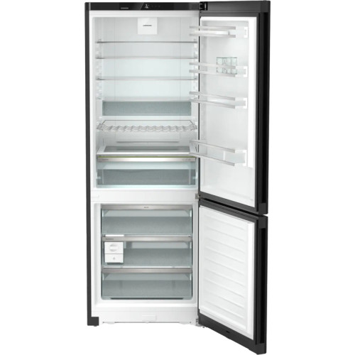 Холодильники LIEBHERR/ Plus, EasyFresh, МК NoFrost, 3 контейнера МК, в. 201,5 см, ш. 75 см, класс ЭЭ A++, внутренние ручки,цвет Black Steel,полезный объём: 474 л (346 л + 128 л)