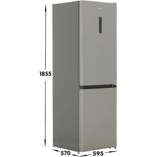 Холодильник Gorenje NRKP61EA2XL4 2-хкамерн. серебристый металлик