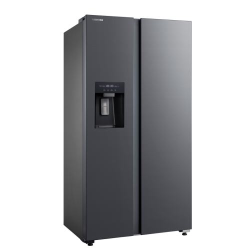 Холодильник Toshiba/ Холодильник Toshiba, Side-by-Side, ВхШхГ 1775х910х698 мм, полезный объем 582 л (380 + 202), Full No Frost, инверторный компрессор, антибактериальный модуль PureBio, металлическая задняя стенка, LED подсветка, автоматический льдогенера
